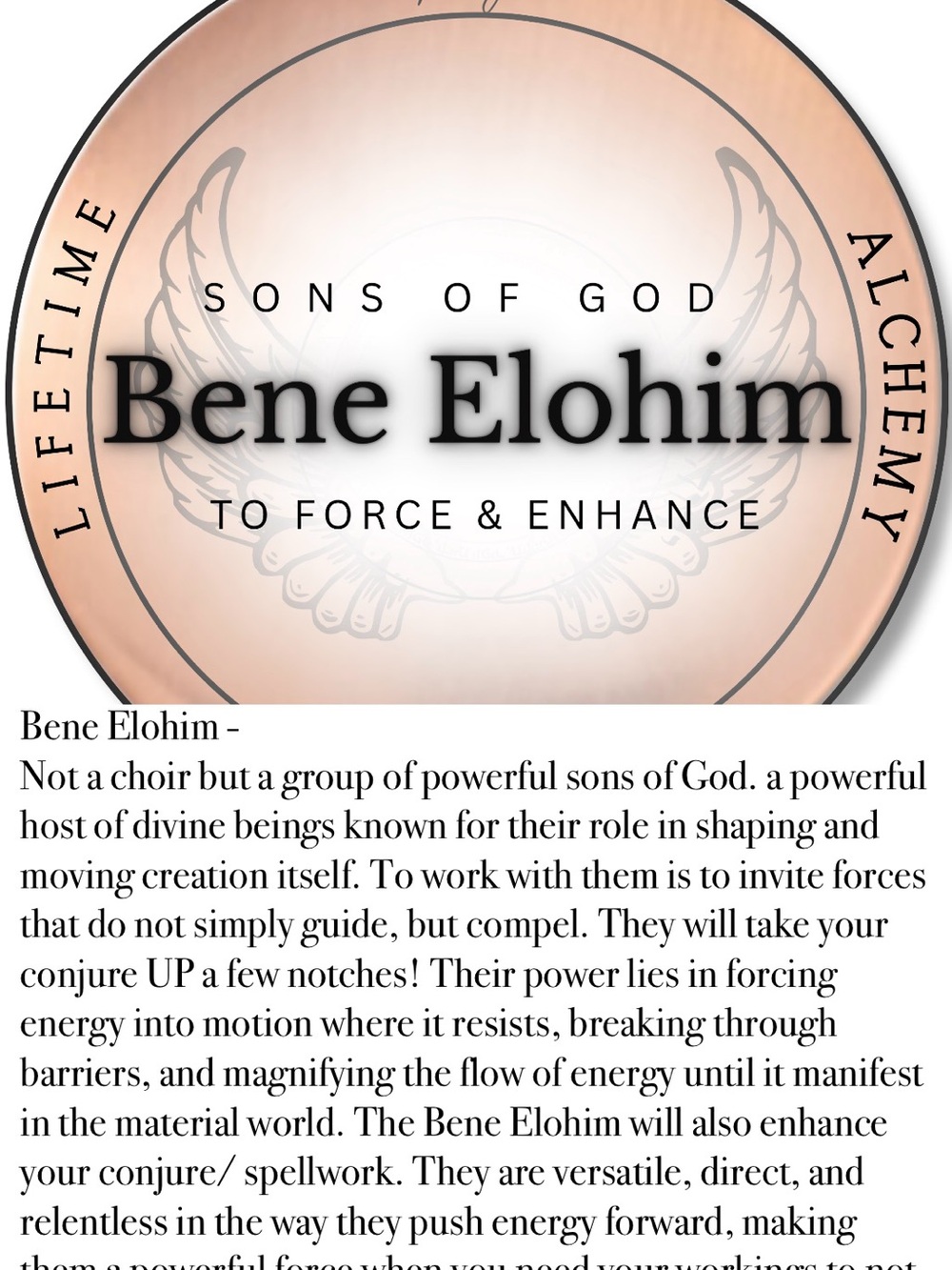The Conjure Supreme Bene Elohim Alchemy Plate by Lala Ahari